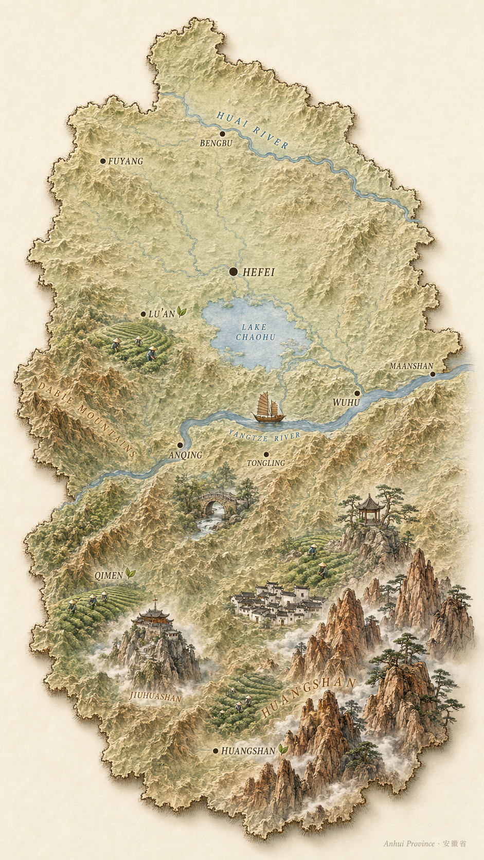 Аньхой editorial map