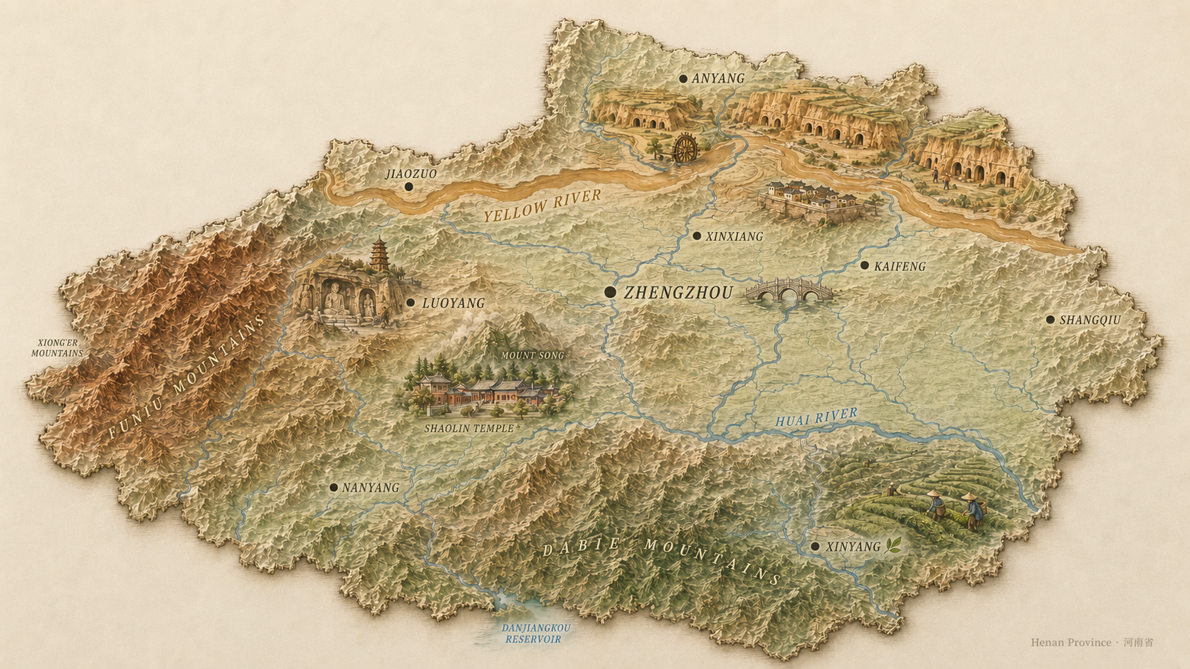 Хэнань editorial map