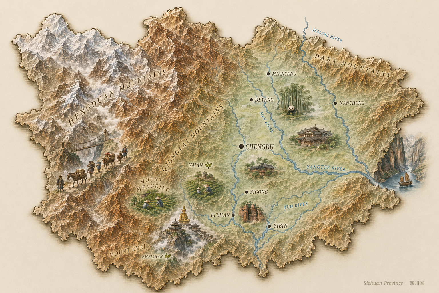 Сычуань editorial map